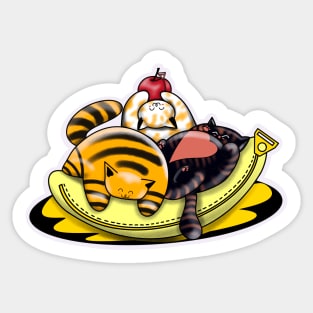 Catnana Split Sticker